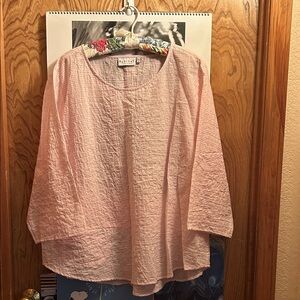Habitat Light Pink Textured Blouse